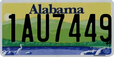 AL license plate 1AU7449