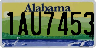 AL license plate 1AU7453