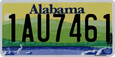 AL license plate 1AU7461