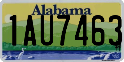 AL license plate 1AU7463