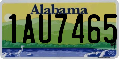 AL license plate 1AU7465