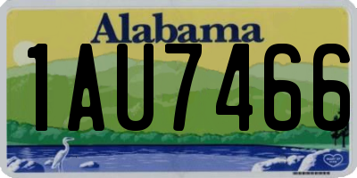 AL license plate 1AU7466