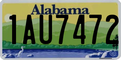 AL license plate 1AU7472
