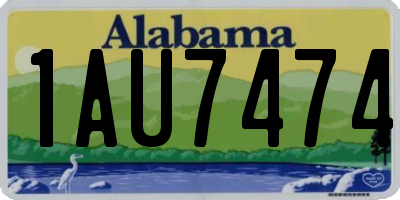 AL license plate 1AU7474