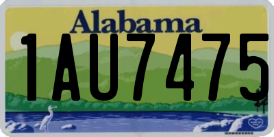 AL license plate 1AU7475