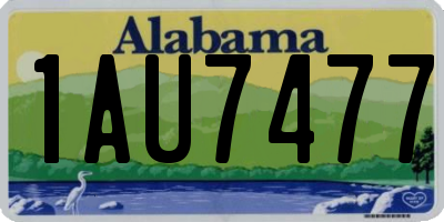 AL license plate 1AU7477