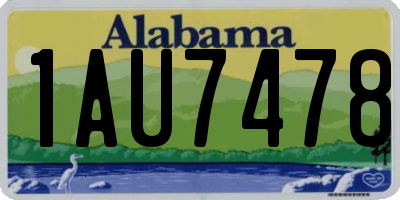 AL license plate 1AU7478