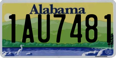 AL license plate 1AU7481