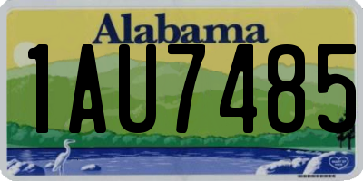 AL license plate 1AU7485