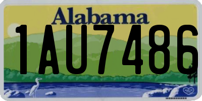 AL license plate 1AU7486