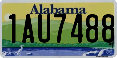 AL license plate 1AU7488
