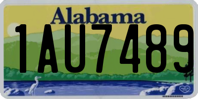 AL license plate 1AU7489
