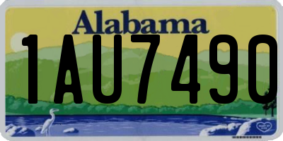 AL license plate 1AU7490