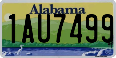 AL license plate 1AU7499