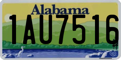 AL license plate 1AU7516