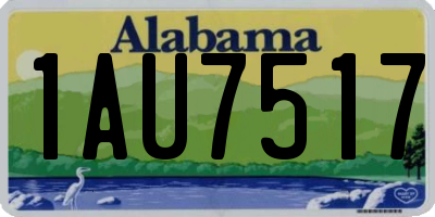 AL license plate 1AU7517