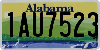 AL license plate 1AU7523