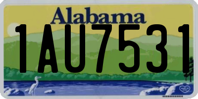 AL license plate 1AU7531