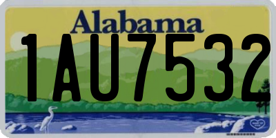 AL license plate 1AU7532