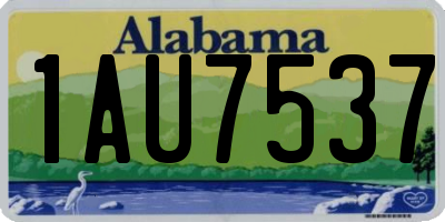 AL license plate 1AU7537