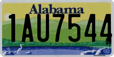 AL license plate 1AU7544