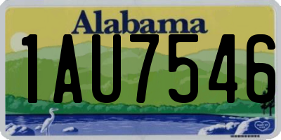 AL license plate 1AU7546
