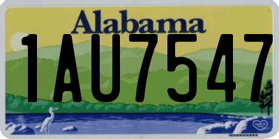 AL license plate 1AU7547