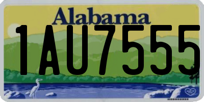 AL license plate 1AU7555