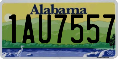 AL license plate 1AU7557
