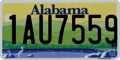 AL license plate 1AU7559