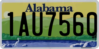 AL license plate 1AU7560