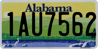 AL license plate 1AU7562