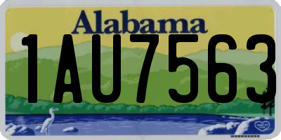 AL license plate 1AU7563