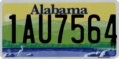AL license plate 1AU7564