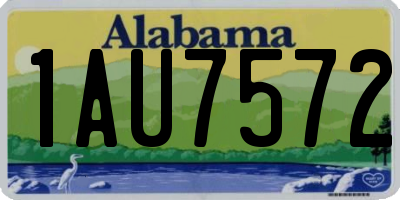 AL license plate 1AU7572