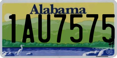 AL license plate 1AU7575
