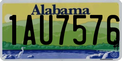 AL license plate 1AU7576