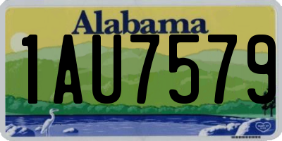 AL license plate 1AU7579
