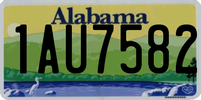AL license plate 1AU7582