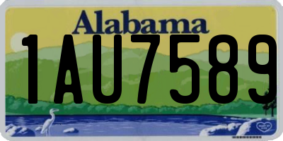AL license plate 1AU7589