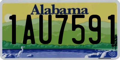 AL license plate 1AU7591