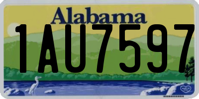 AL license plate 1AU7597