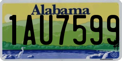 AL license plate 1AU7599