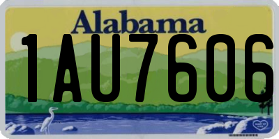 AL license plate 1AU7606