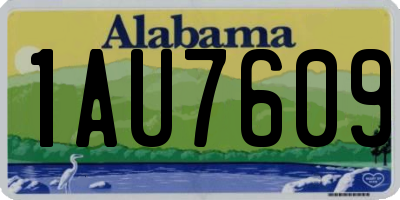 AL license plate 1AU7609