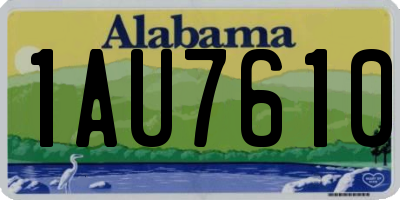 AL license plate 1AU7610