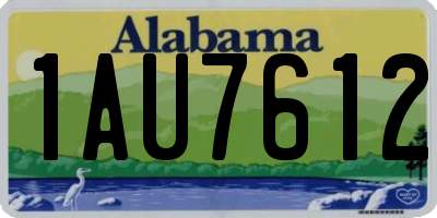 AL license plate 1AU7612