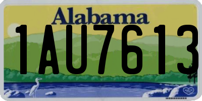 AL license plate 1AU7613