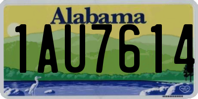 AL license plate 1AU7614