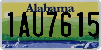 AL license plate 1AU7615